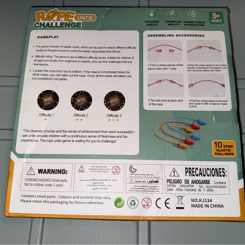 NIB Rope Untie Challenge Game - Picture 2 of 2